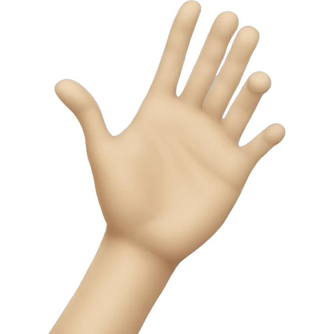 writing hand emoji