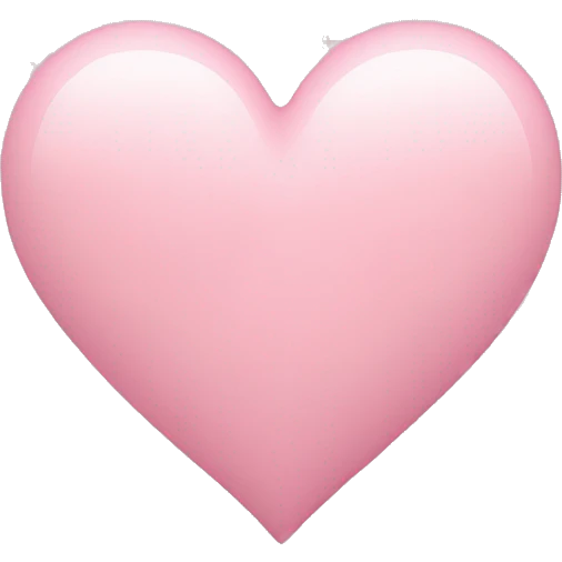 pastel pink heart emoji