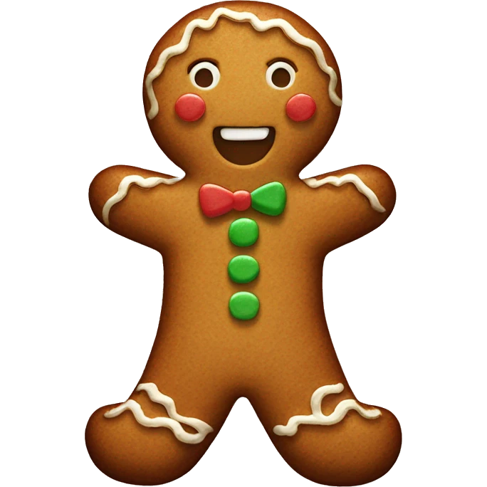 gingerbread man emoji