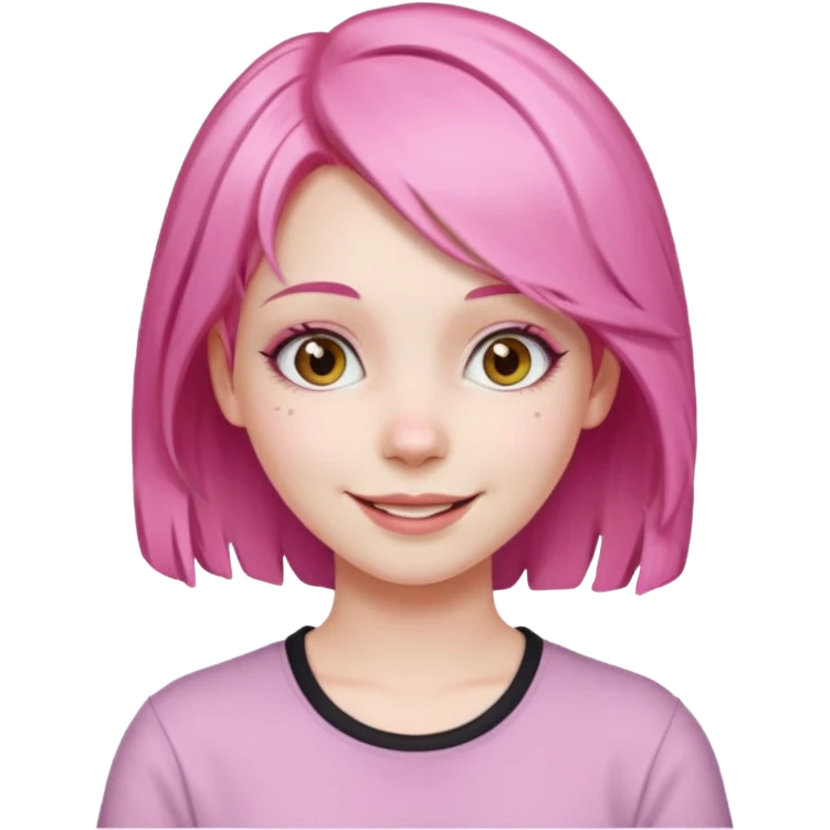 Bad girl pink emoji