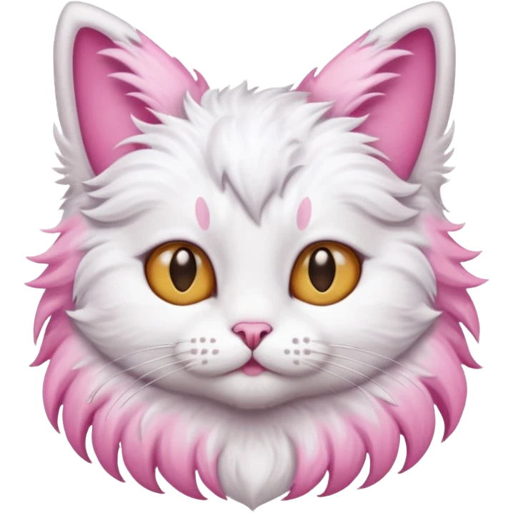 gatto con le ali rosa emoji