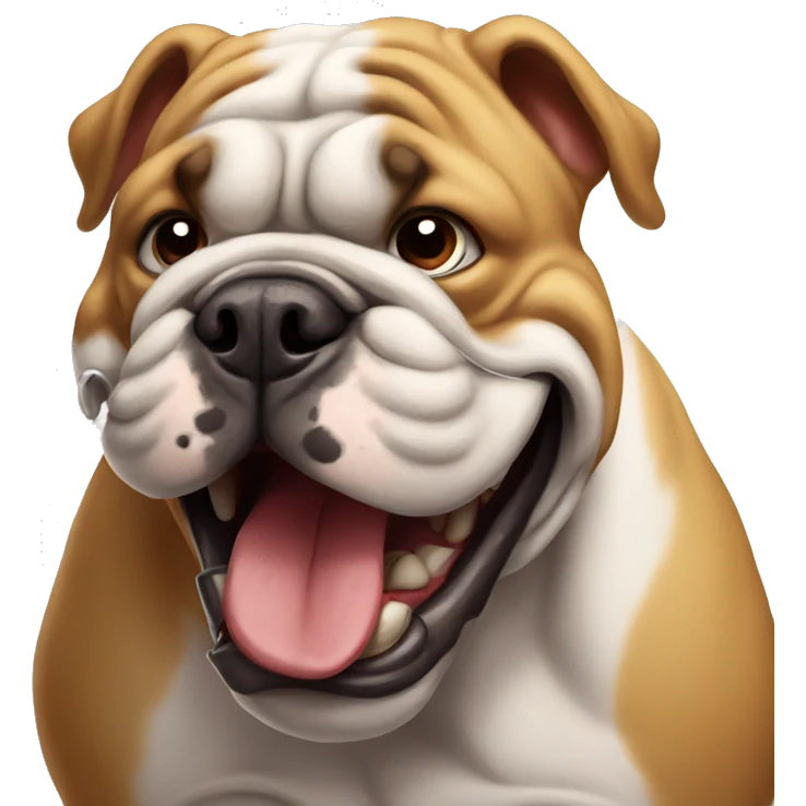 ferocious bulldog emoji