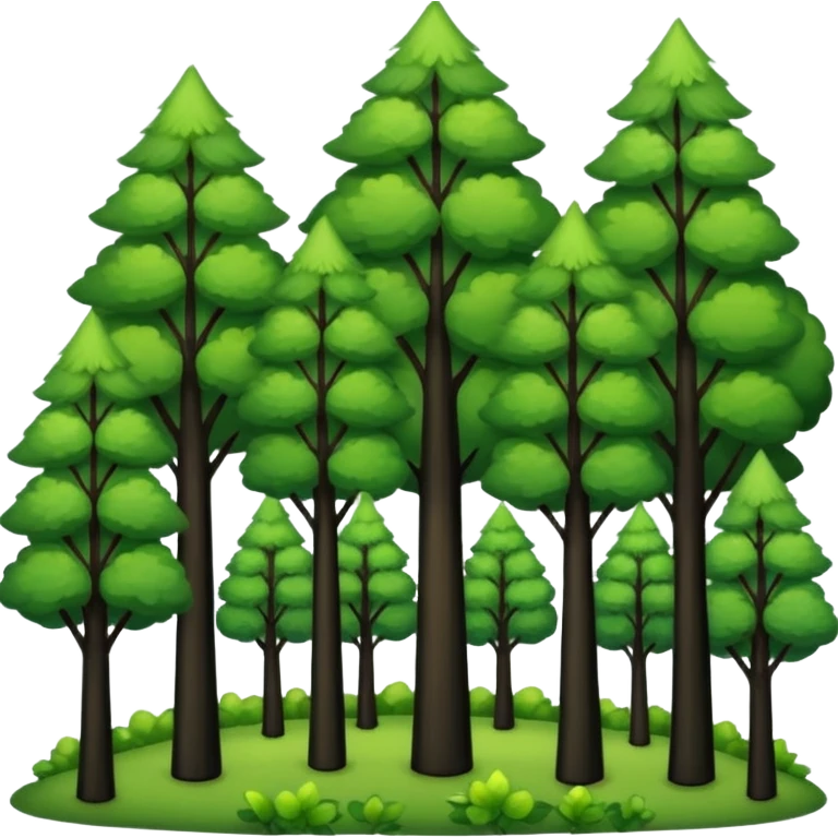 In our hometown, there’s plenty of trees emoji