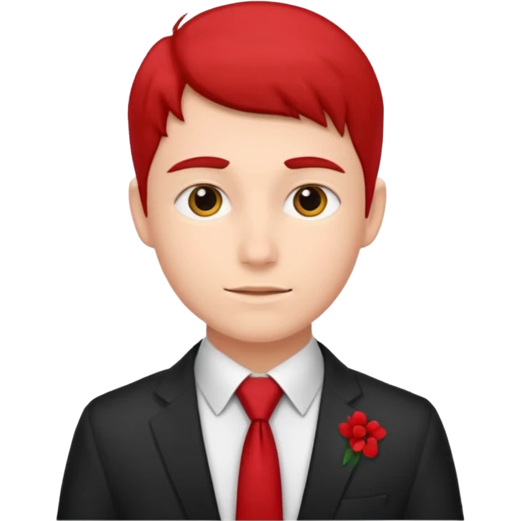 student with red tie emoji