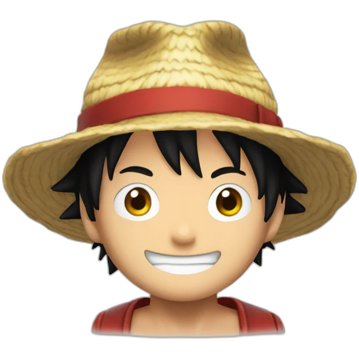 Luffy with hat emoji