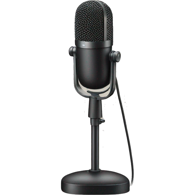 standing desk microphone emoji