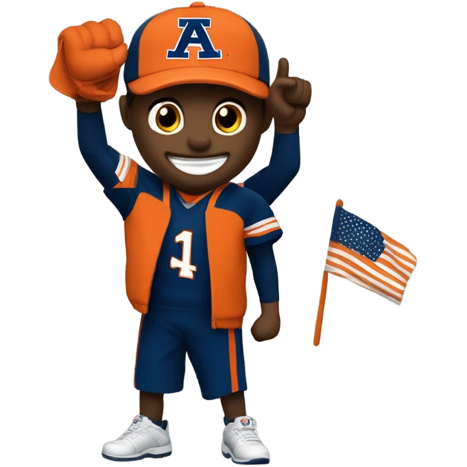 Auburn University super sports fan emoji
