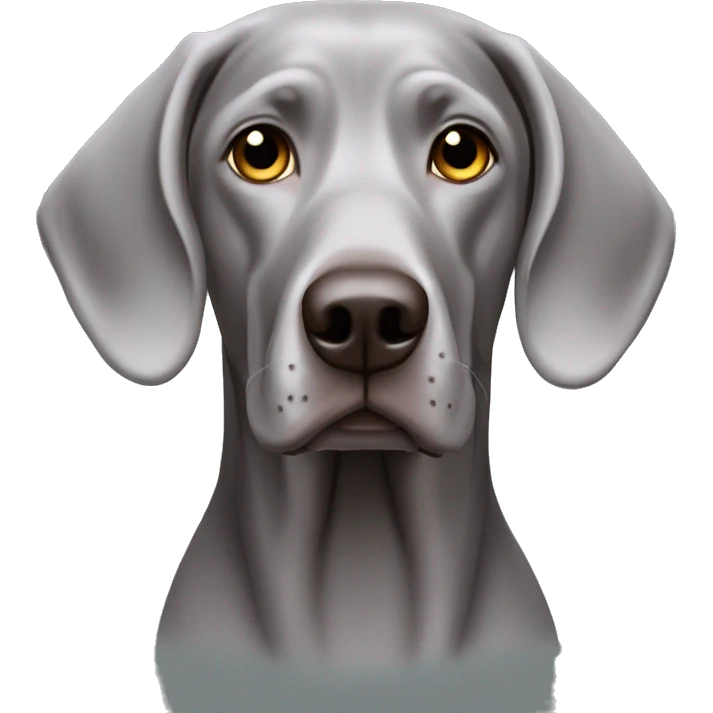 Grey weimaraner emoji