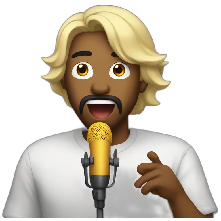 emijo cantando emoji