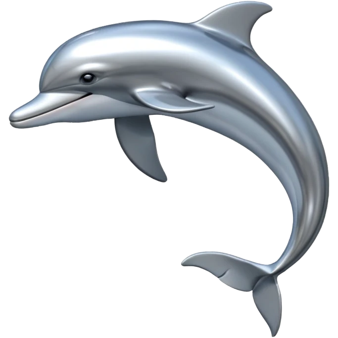 dolphin in y2k and frutiger aero style emoji