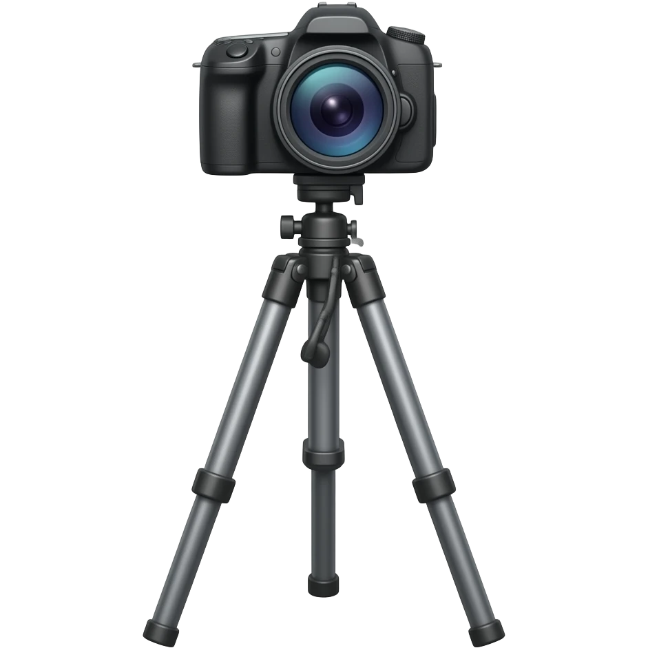 camera with tall tripod emoji