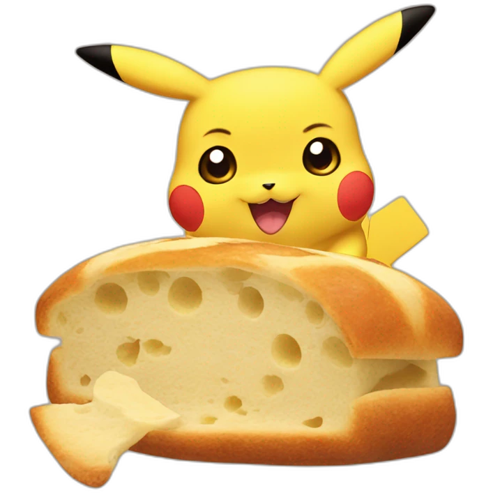 pikachu eatingbread emoji
