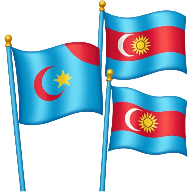 Turkic flags emoji