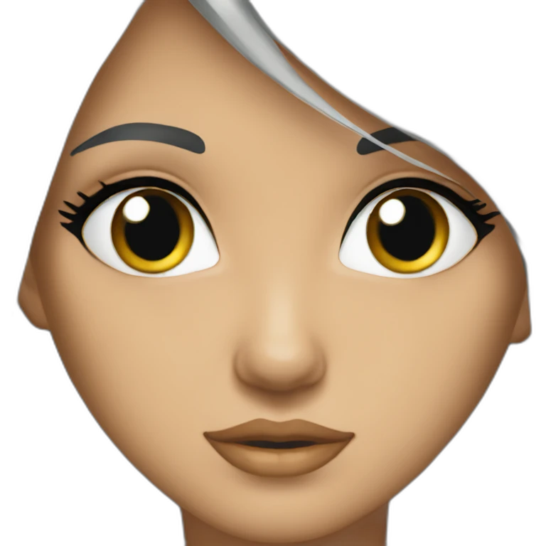 Angelique yeux gris emoji