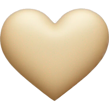 Beige heart  emoji