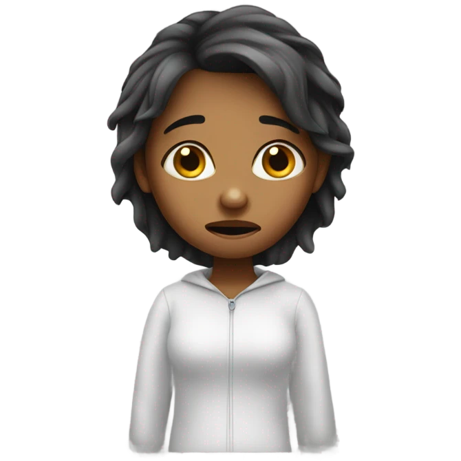 Girl grossed out  emoji