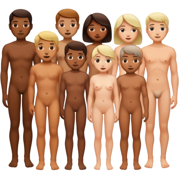 голые люди  emoji