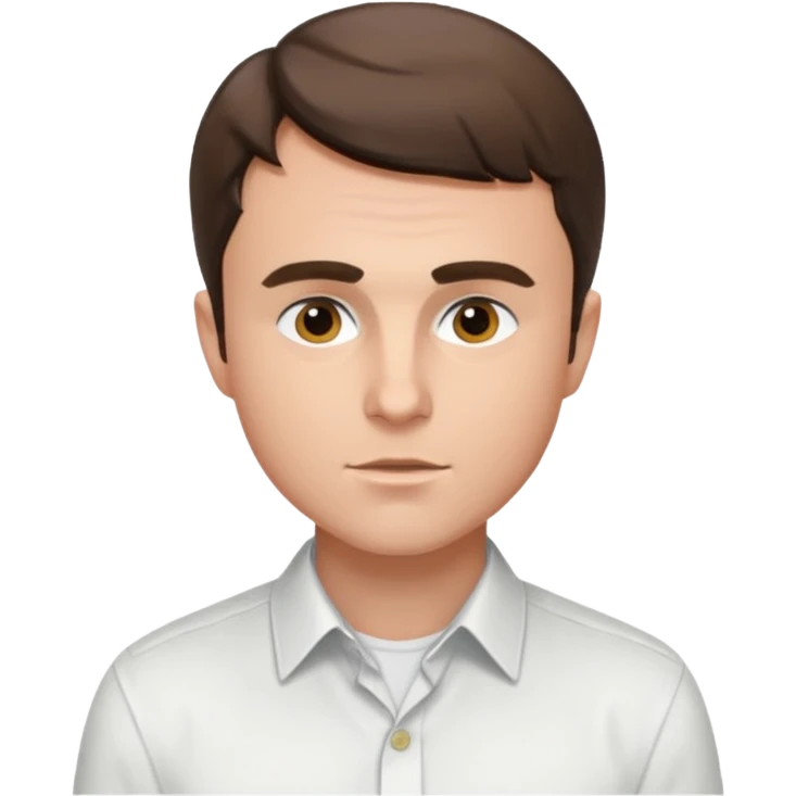Charlie Kirk emoji with white shirt on emoji