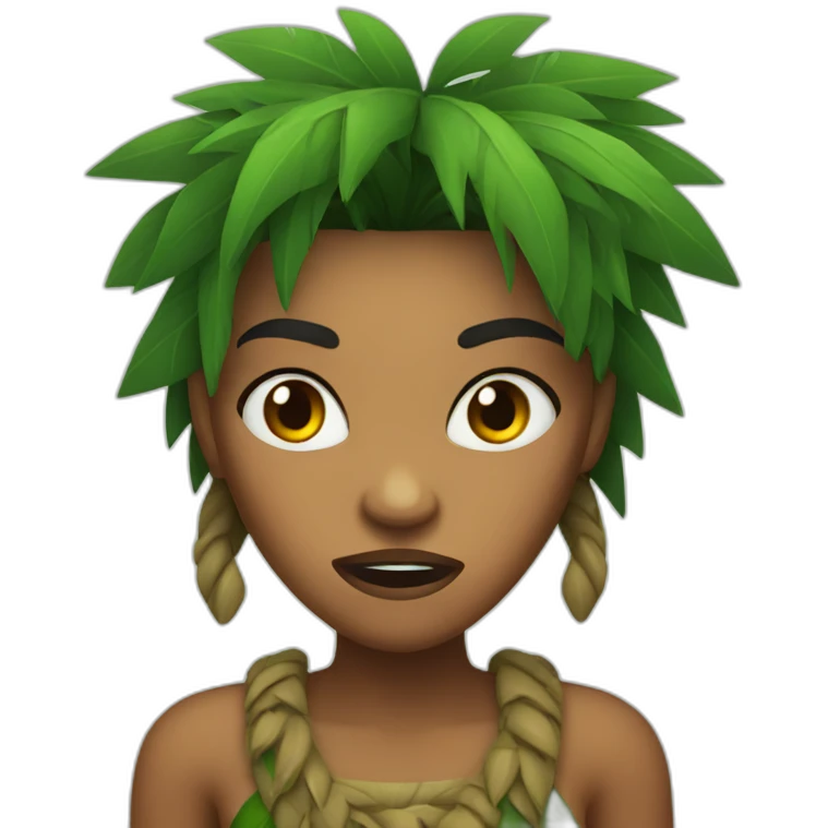 angry jungle lady emoji