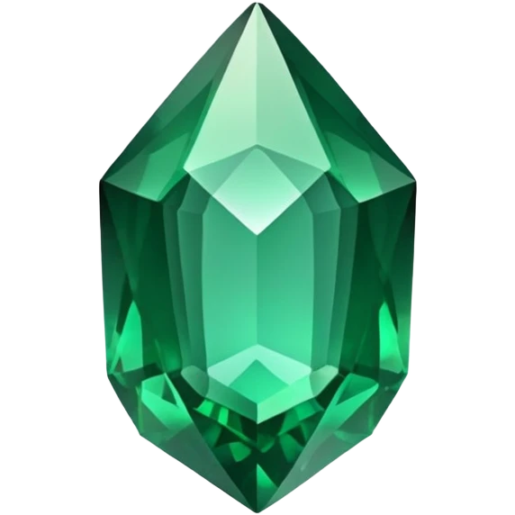 emerald gemstone with facets emoji