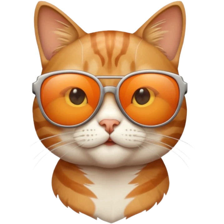 Cat wearing sunglasses emoji