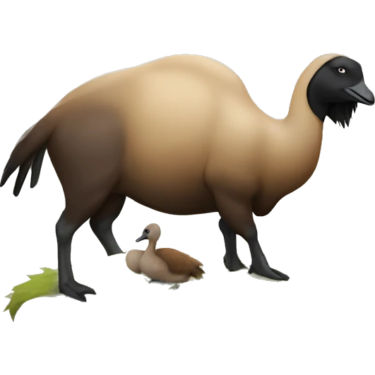 goose on a bison emoji