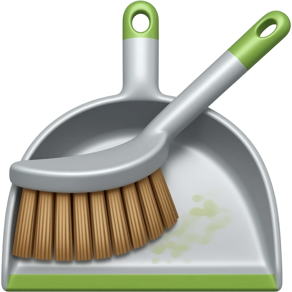 dust pan and brush emoji