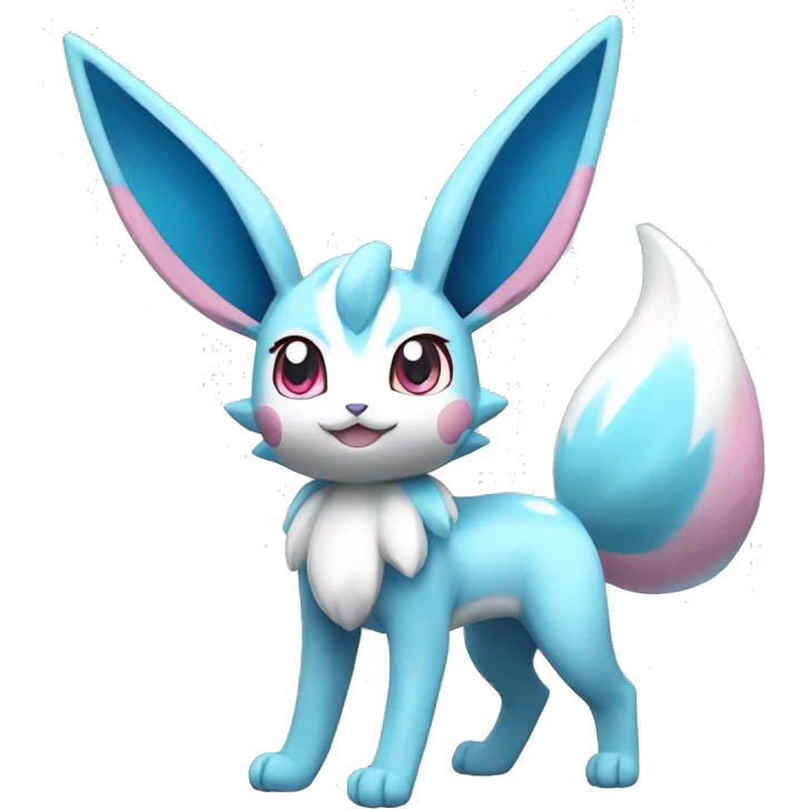 Glaceon-Sylveon full body emoji