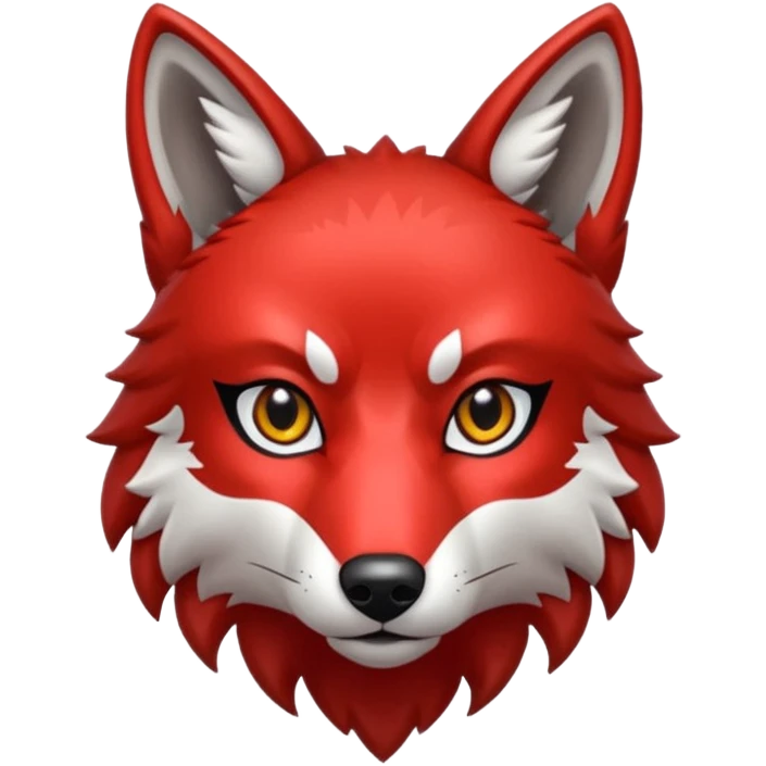 glitter red wolf apex predator emoji