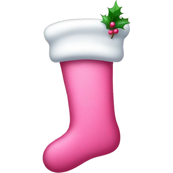 Pink stocking emoji