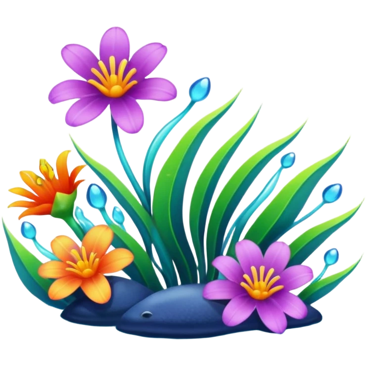 Морские цветы. emoji