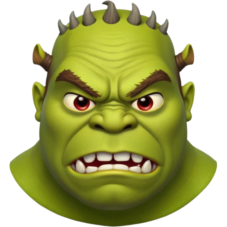 Mad shrek emoji