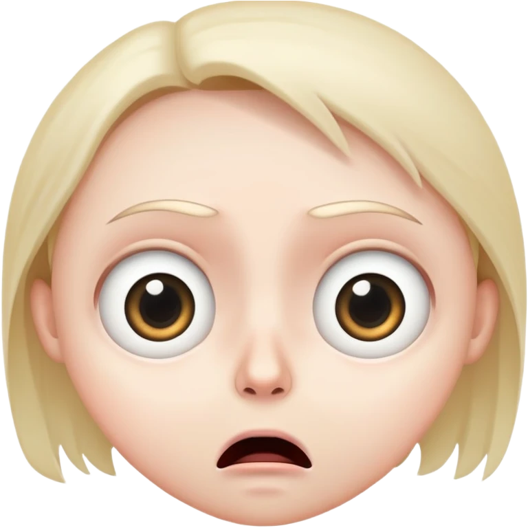 Scared face emoji