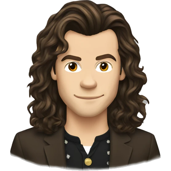 long hair harry styles emoji