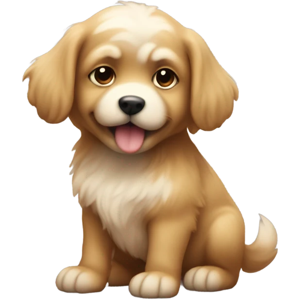 Puppy pooping emoji