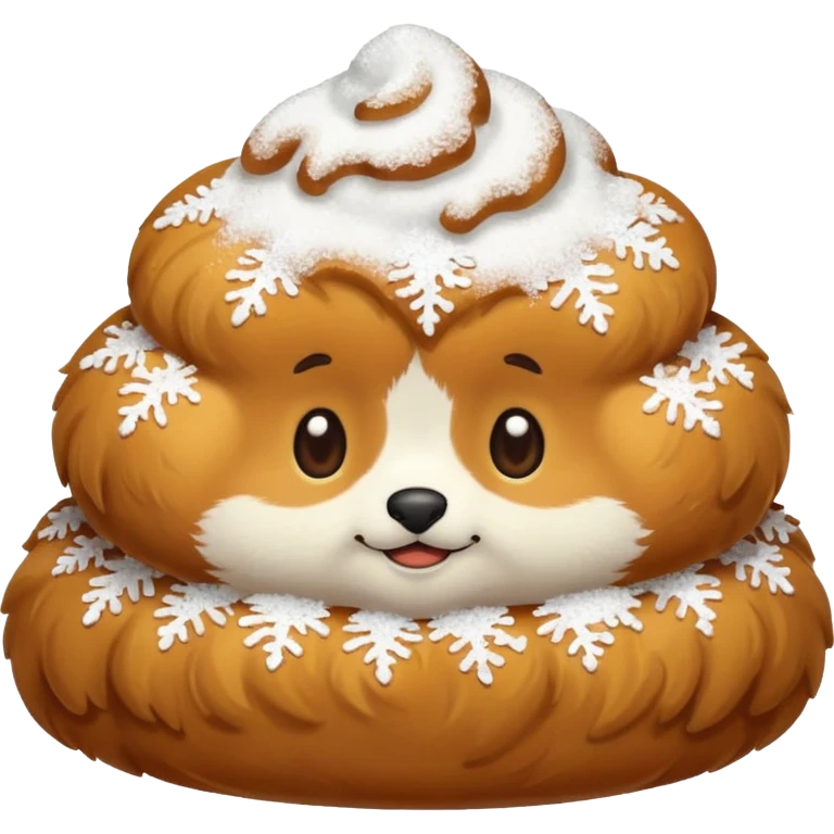 a slovenian traditional donut krof emoji