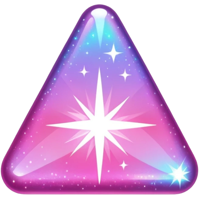 Pink sparkly magic emoji