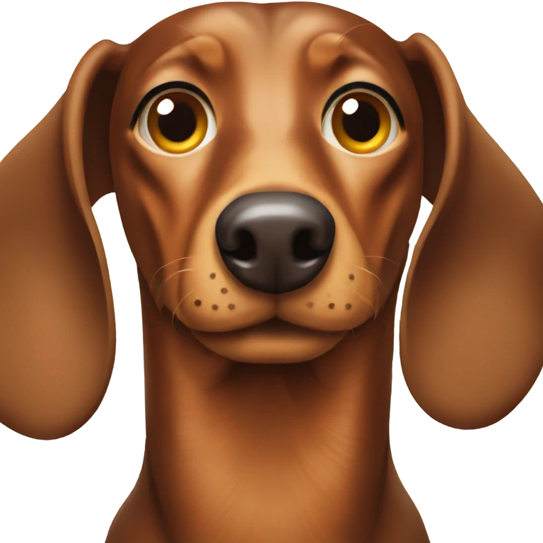 a very long brown dashung emoji