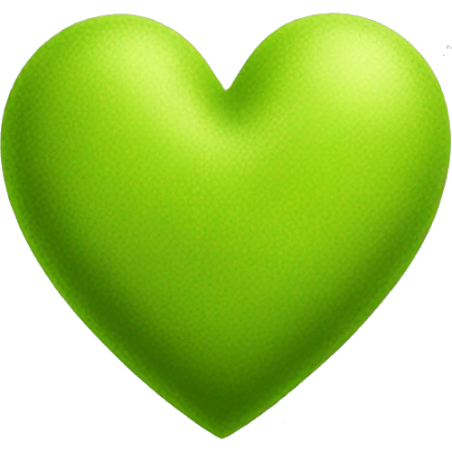 Chartreuse heart emoji