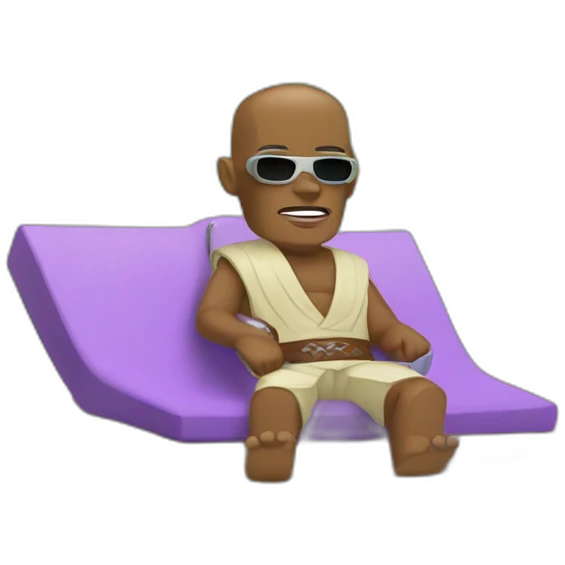 Mace Windu on vacation emoji