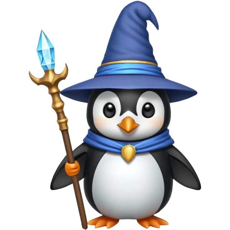 Penguin Wizard emoji
