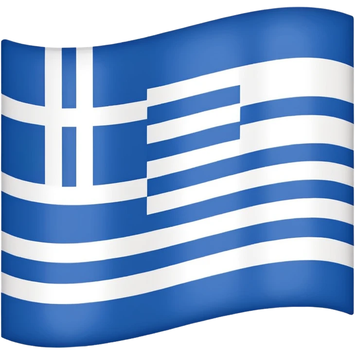 Greece flag without blue only the white stripes emoji