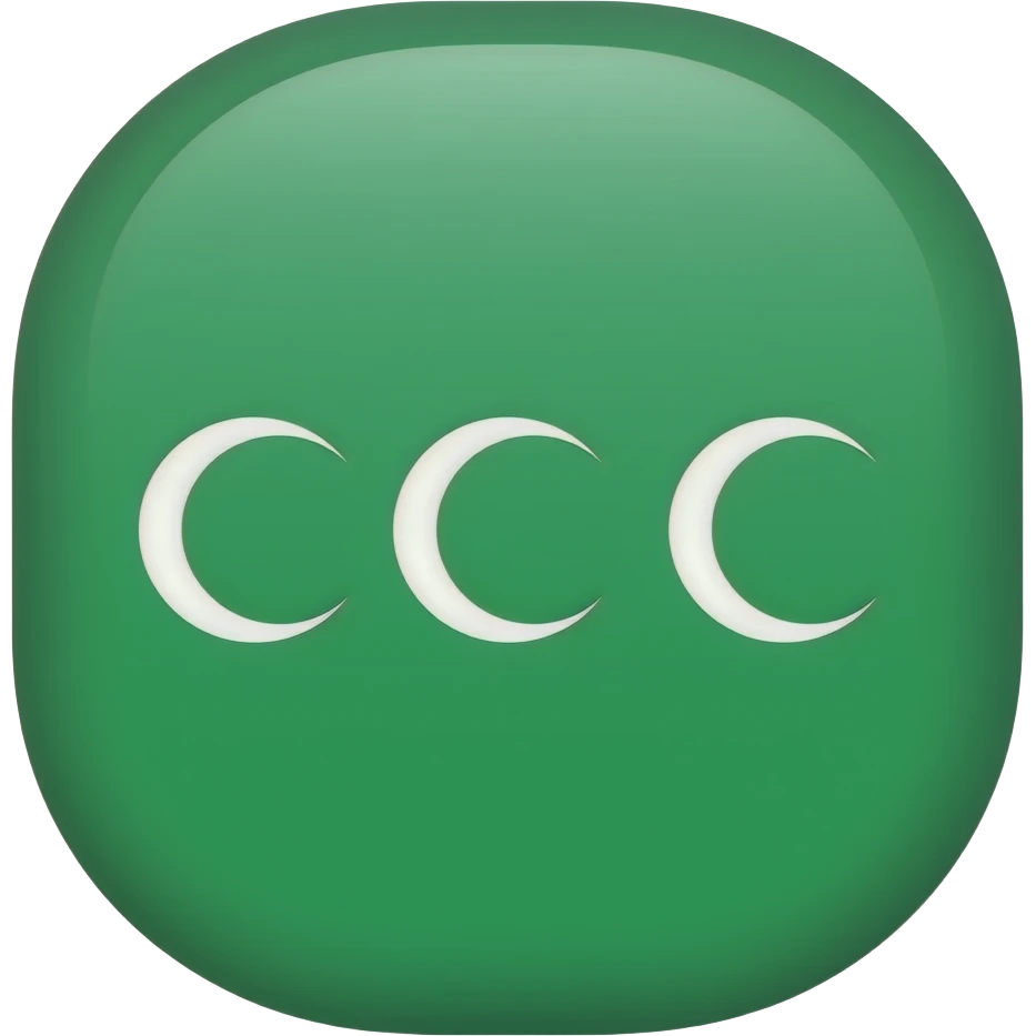 Ottoman Empire green flag with three hilal emoji