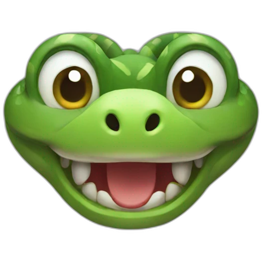 Happy snake emoji