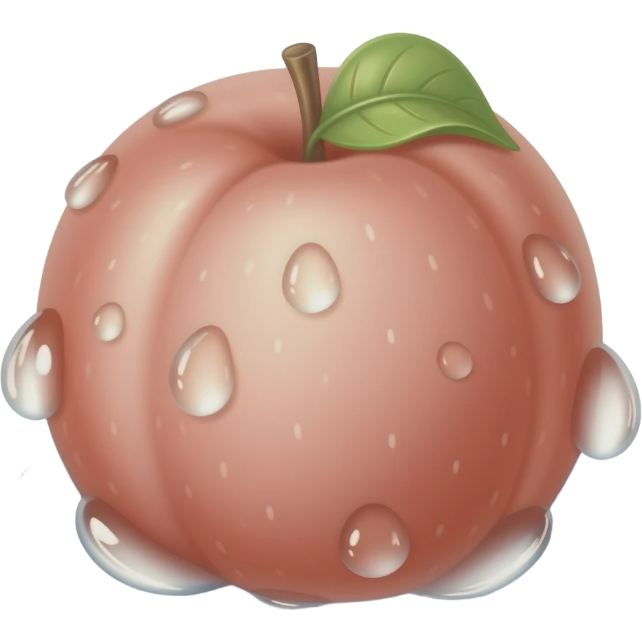 Watery Rose Apple emoji