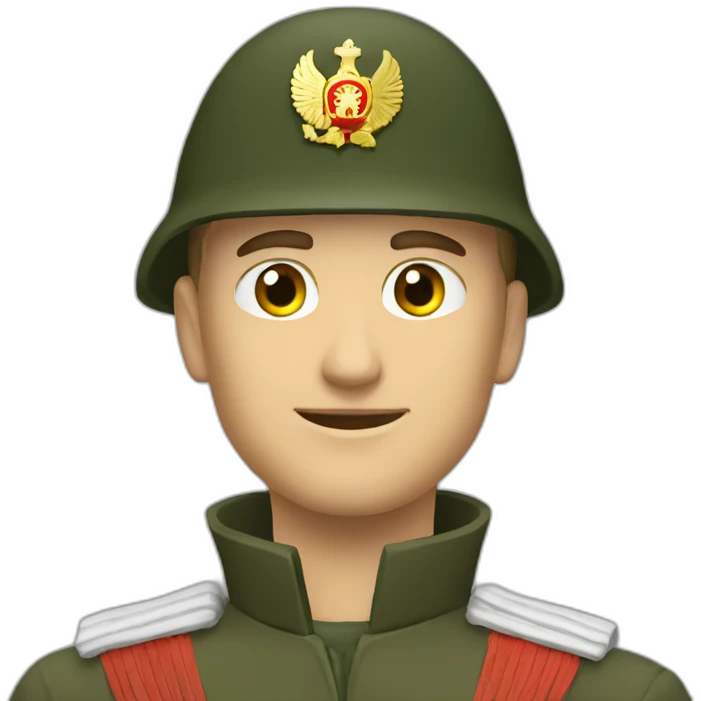 Russian soldier victory emoji