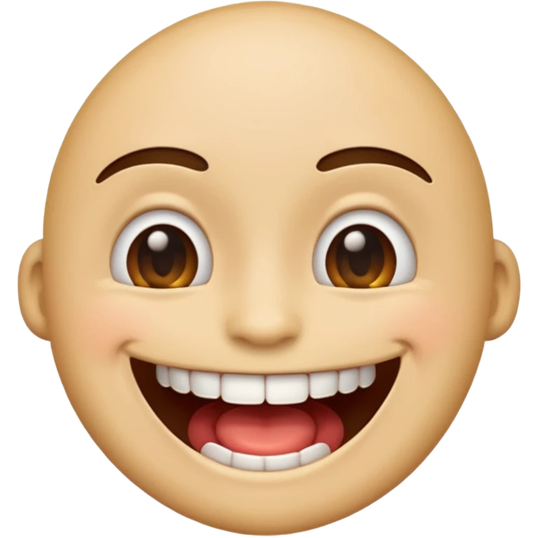 Make emoji who look like he has full mouth  emoji