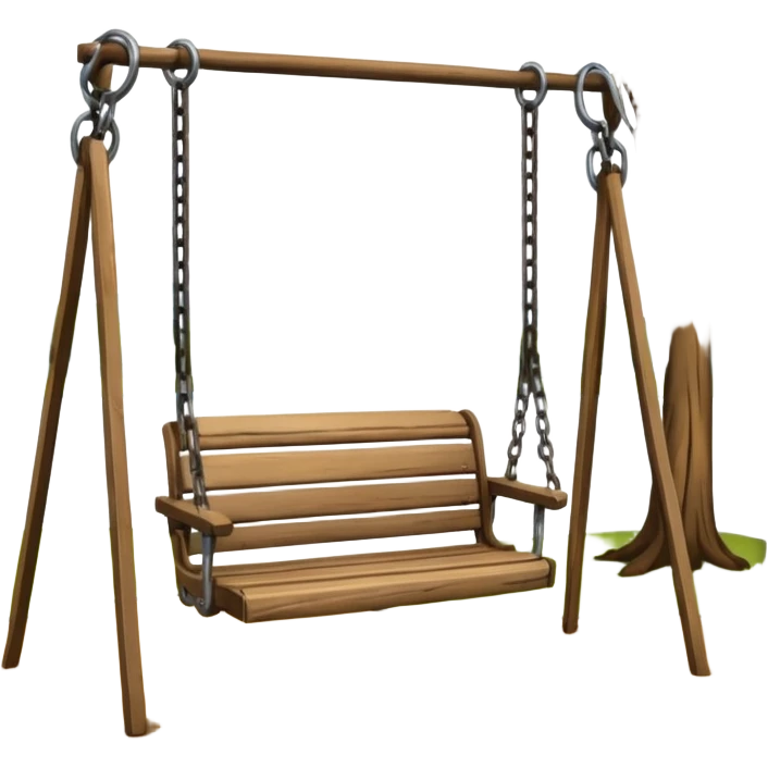 Swing in a public park emoji