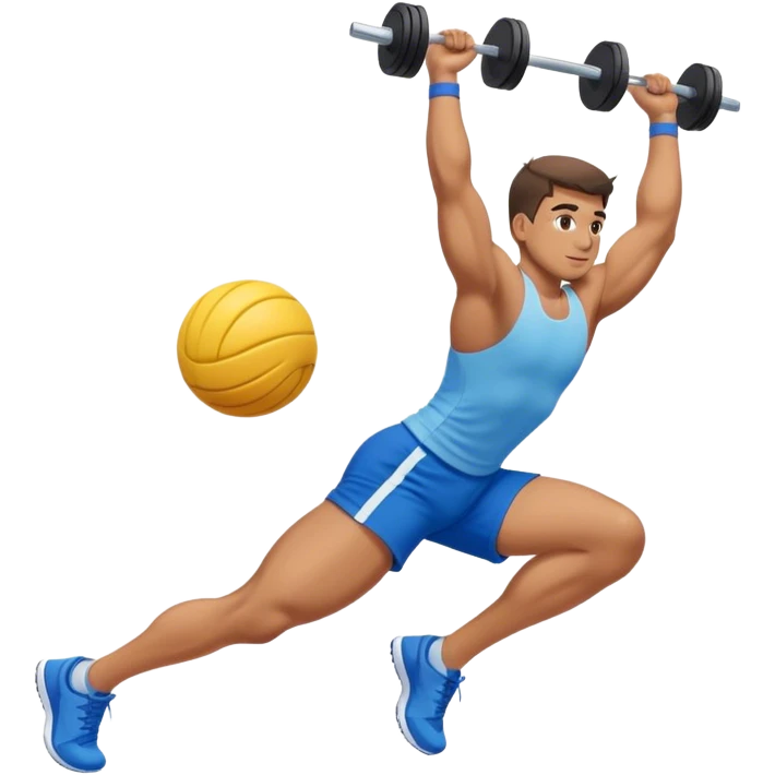 glute-bridges-exercise guy with blue shorts  emoji