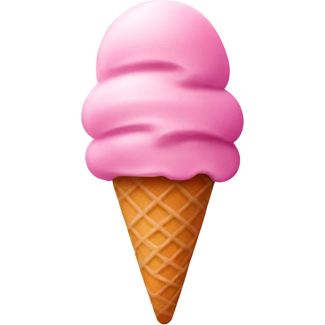 Pink icecream  emoji